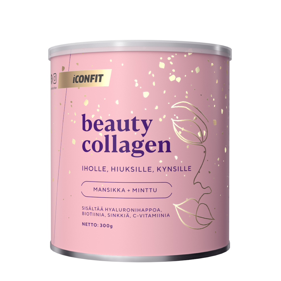 Iconfit Beauty Collagen, Maasikas-Münt, 300g
