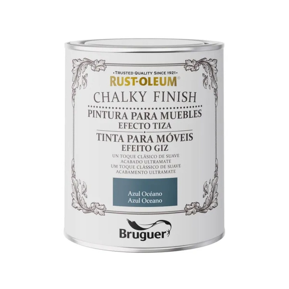 Bruguer värv Rust-oleum Chalky Finish 5733886 Mööbel 750ml Azul Océano