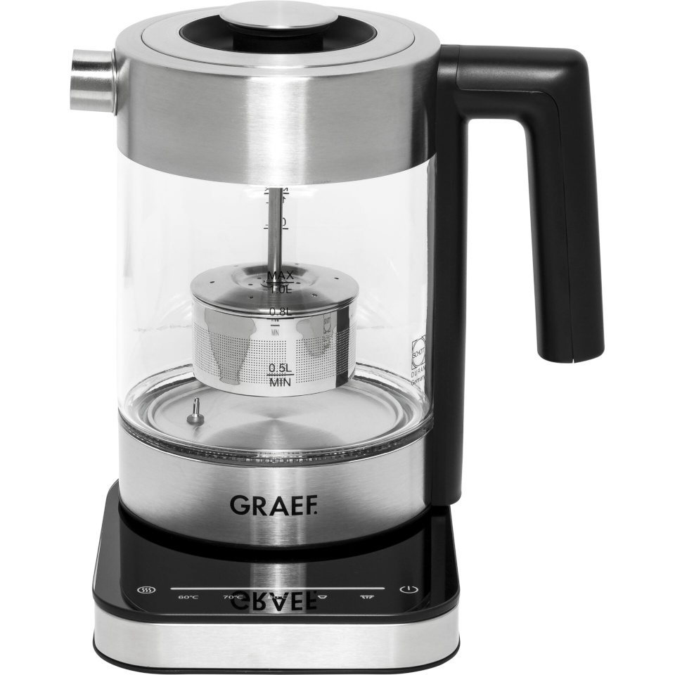 Graef veekeetja WK 350 Kettle, roostevaba teras/must