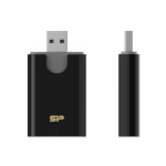 Silicon Power mälukaardilugeja Combo USB 3.2 must