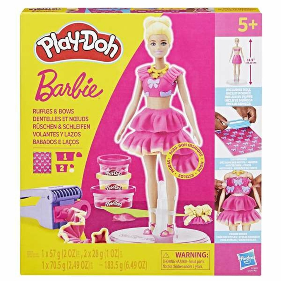 Play-Doh Loov plastiliinist voolimismäng Barbie Ruffles & Bows