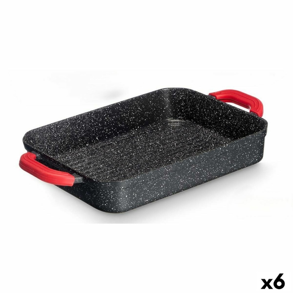 Kinvara grill valge must punane Silikoon alumiinium 32x25cm