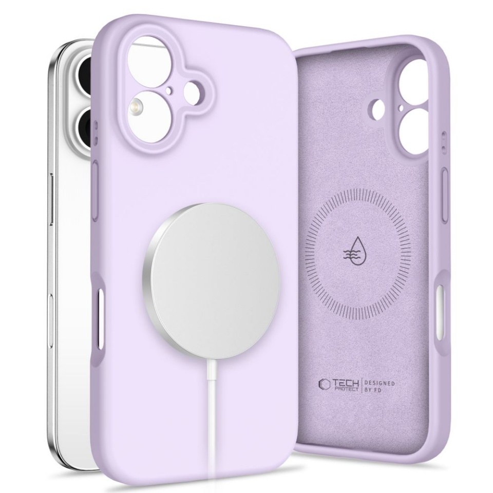 Tech-Protect LIQUID SILICONE MagSafe iPhone 16 MAUVE