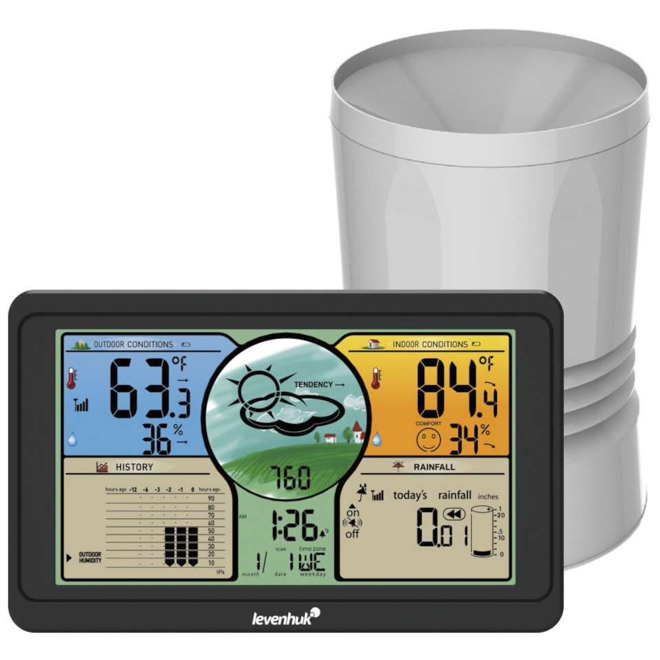Levenhuk termomeeter Wezzer Plus LP70 Weather Station, valge