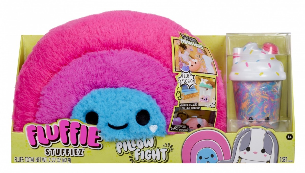 Mga pehme mänguasi Mascot Fluffie Stuffiez Pillow Fight, Rainbow