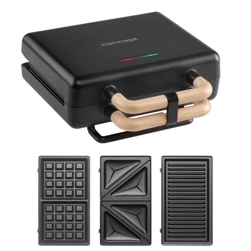 Concept 3-in-1 võileivagrill 800W must SV3091