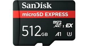 Sandisk mälukaart microSD EXPRESS 512GB Switch 2 ready