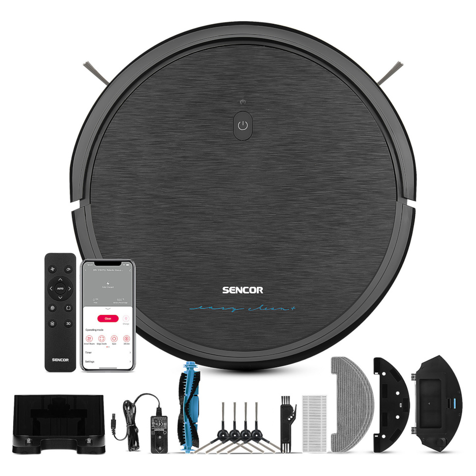 Sencor robottolmuimeja SRV3160TQ Robotic Vacuum Cleaner, must