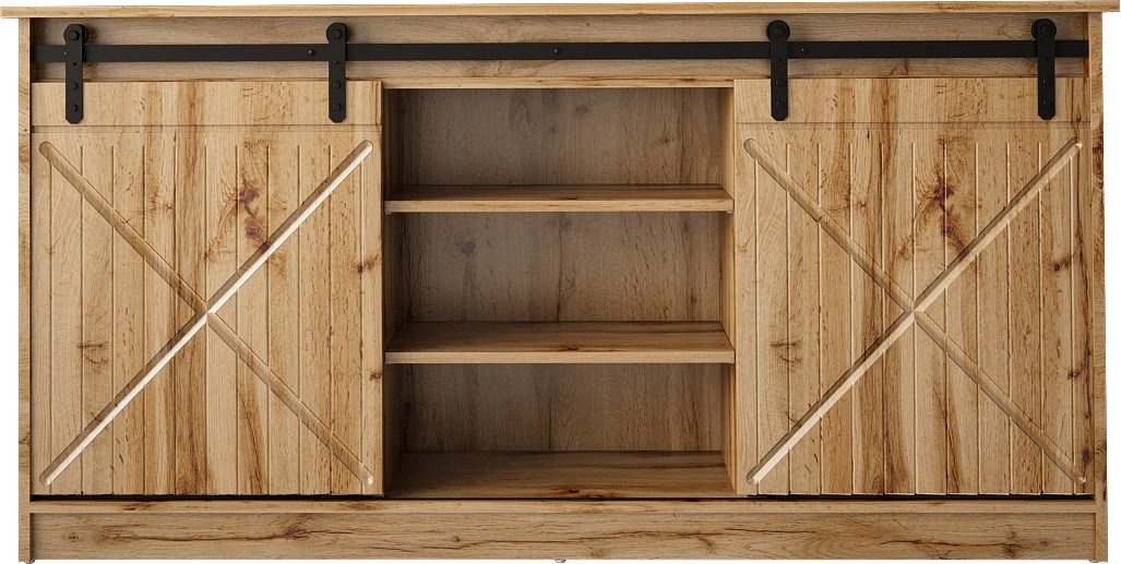 Cama Meble puhvetkapp Chest 160x80x35 GRANERO oak wotan