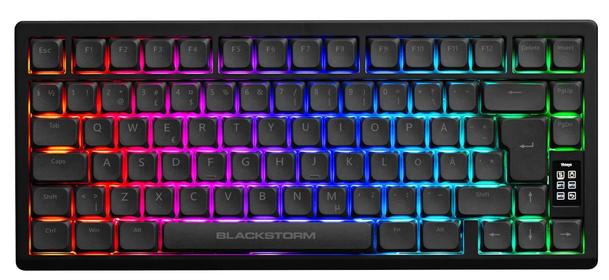 Blackstorm mänguklaviatuur Assassin RGB alumiiniumkorpusega