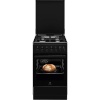 Electrolux gaasipliit LKK560012K , 50 cm, 4 x gaas, elektriahi, aurupuhastus, must