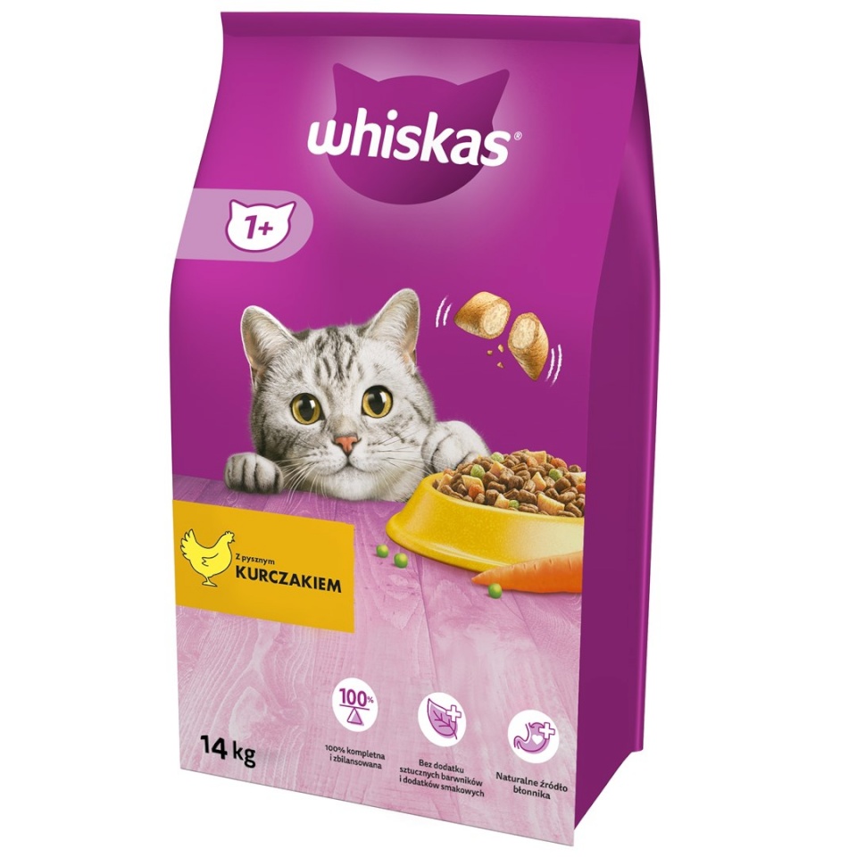 Whiskas kuivtoit kassile ‎ 325628 Cats Dry Food Adult Chicken 14kg