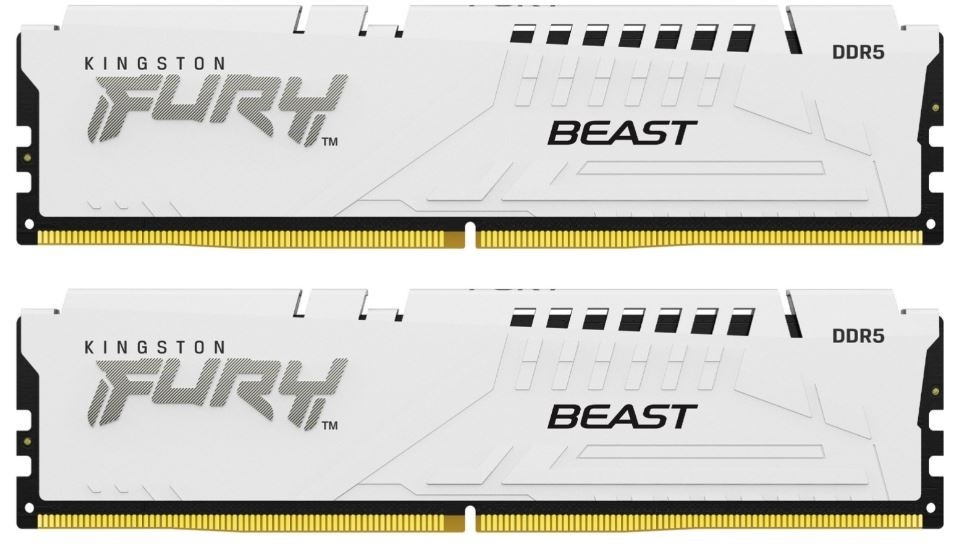 Kingston mälu Memory DDR5 Fury Beast White E 64GB(2x32GB) 6000MHz CL36