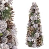BGB Christmas Jõulupuu valge kuldne Plastmass Foam Ananassid 19 x 19 x 48,5 cm