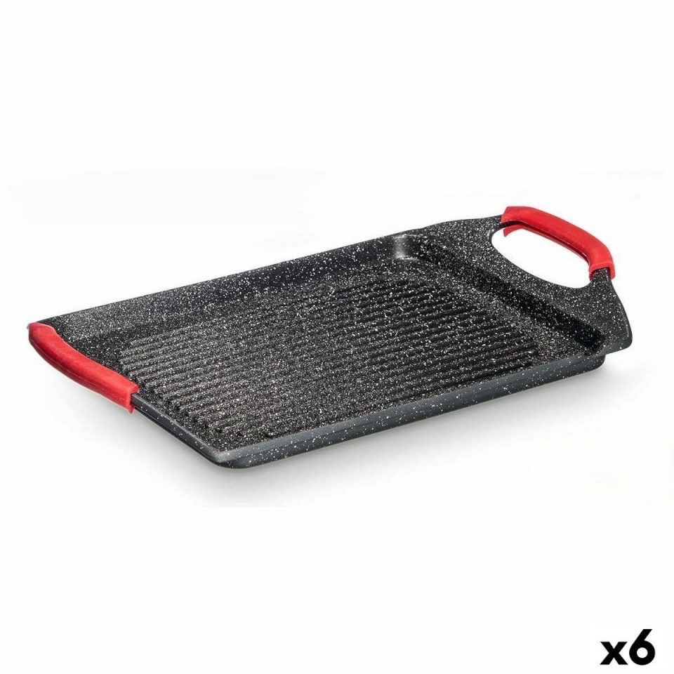 Kinvara grill valge must punane Silikoon alumiinium 34x26cm