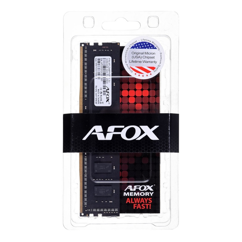 Afox mälu module DDR4 16GB 2400MHZ (AFLD416EH1P)