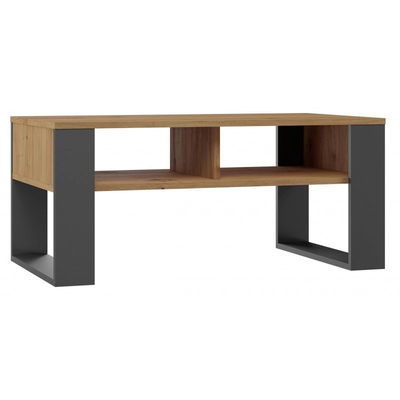 Top E Shop diivanilaud MODERN 2P ARTISAN COFFEE TABLE WITH ANTHRACITE LEG