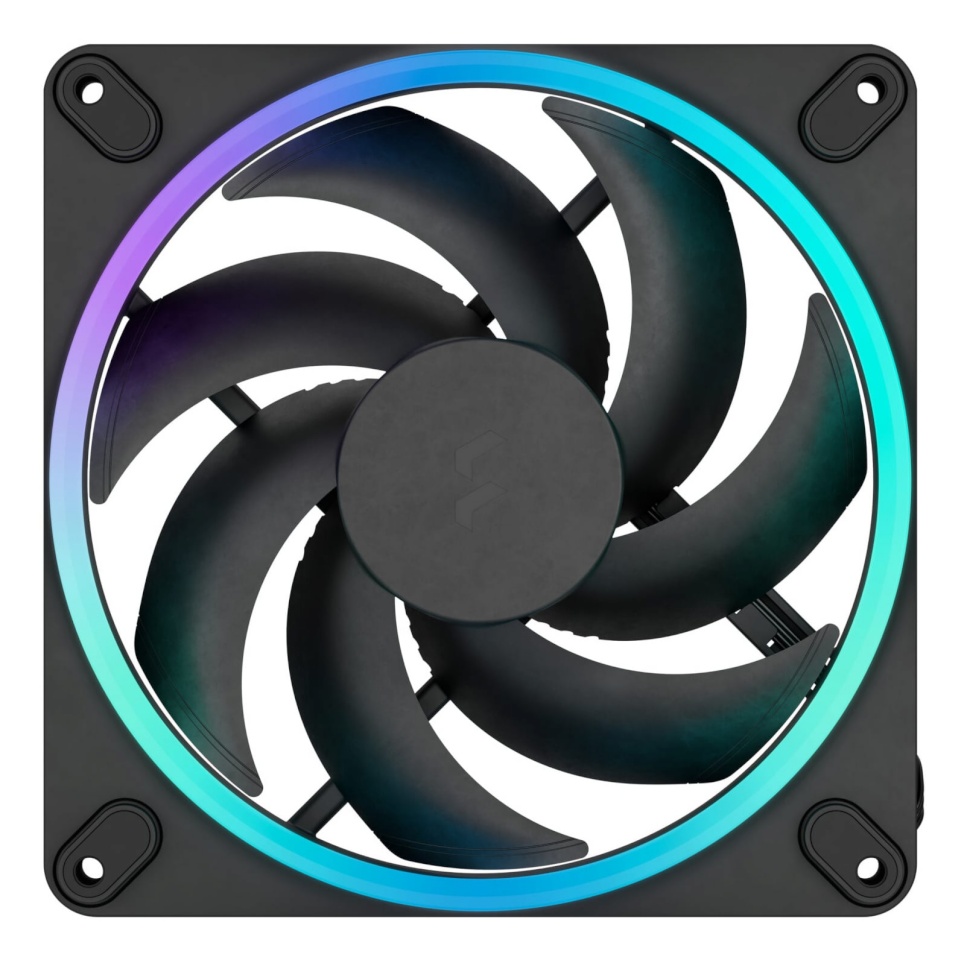 Fractal Design Momentum RGB korpus, 14 cm, must, 3 tk