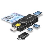 AXAGON ID kaardilugeja + mälukaardilugeja CRE-SMP2A Smart Reader + SD/microSD/SIM