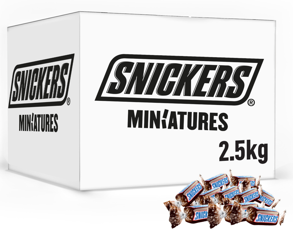 Snickers šokolaadikommid Miniatures, 2,5kg