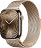 Apple Watch Series 10 46mm GPS + Cellular Gold Titanium Case and Milanese Band, S/M, kuldne