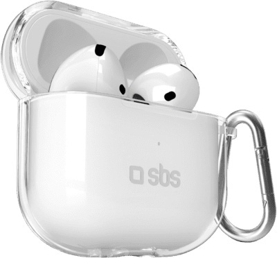SBS kaitsekest TPU Case AirPods 4 Transparent, läbipaistev