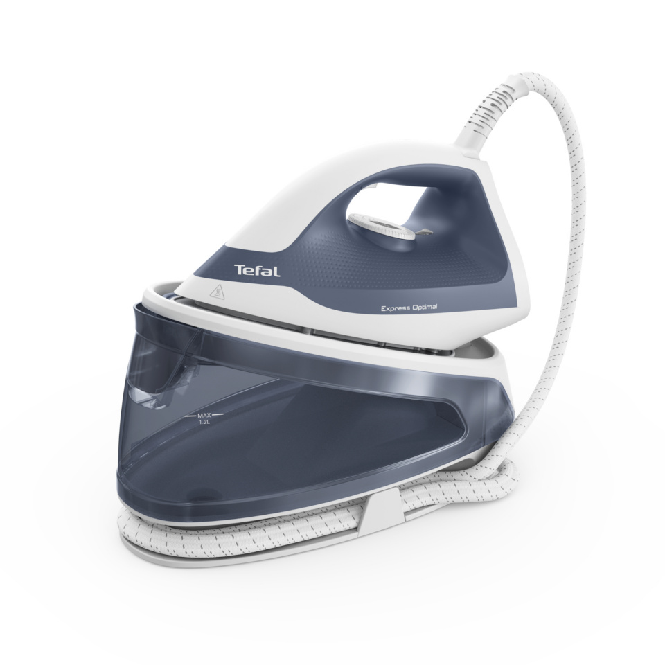 Tefal triikraud Express Optimal SV4110 2200W 1.2 L Ceramic Express Glide sinine, valge