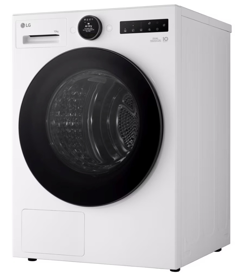 LG kuivati RHX7010TWB Series 7 DUAL Inverter Heat Pump Dryer, 10kg, valge