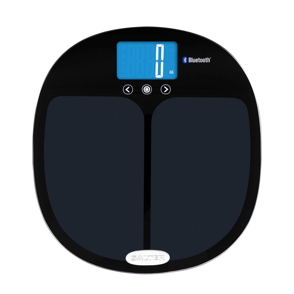 Salter vannitoakaal 9192 BK3R Curve Bluetooth Smart Analyser Bathroom Scale, must