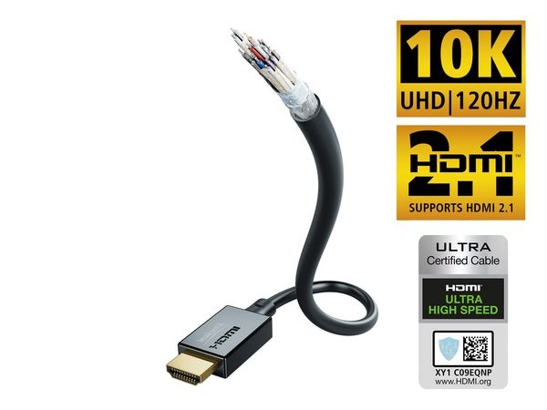 In-Akustik Ultra High Speed HDMI Cable with Ethernet | HDMI 2.1