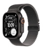 Apple Watch Ultra 3 GPS + Cellular 49mm Black Titanium Case with Black Titanium Milanese Loop, Small