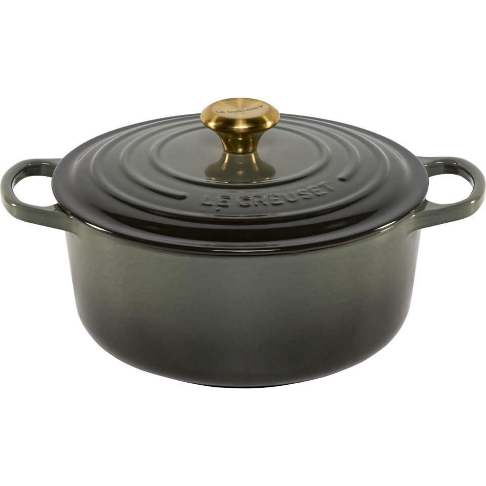 Le Creuset malmpott Signature Round Roasting Pan, 26cm, Thyme, roheline