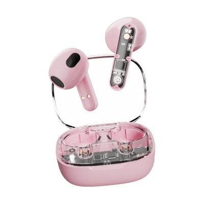 Streetz kõrvaklapid BT TWS In-Ear Transparent pink