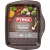 Pyrex Küpsetusplaat pruun must Metall