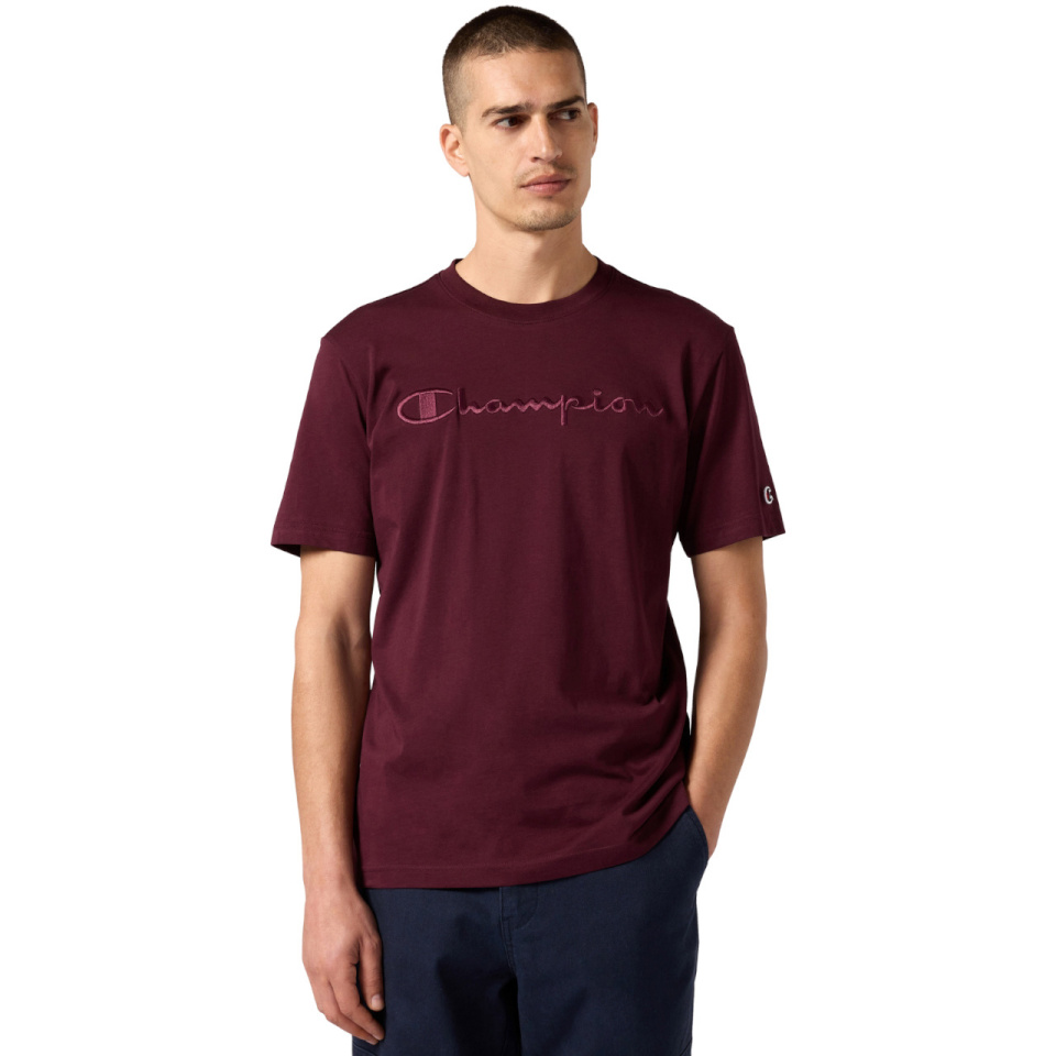 Champion T-särk meestele SS Tee bordoopunane 220273 RS522 suurus S