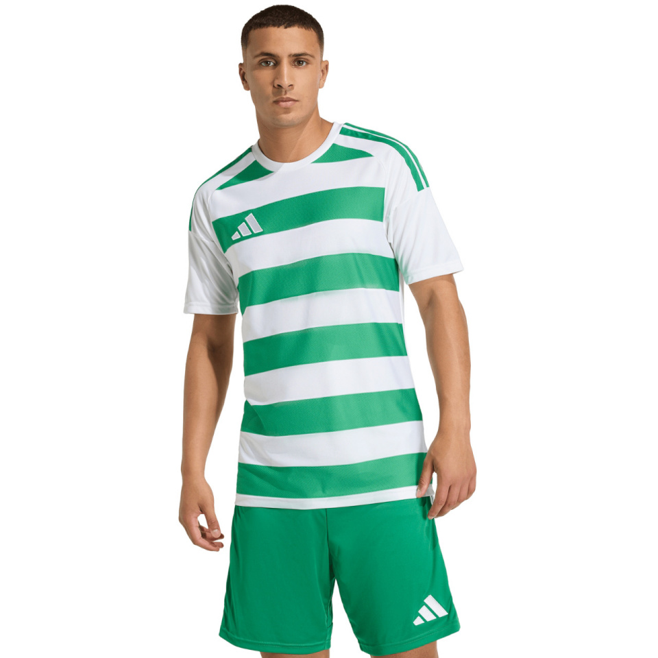 Adidas Teamwear T-särk meestele Hooped 26 Jersey valge-roheline KF3393 suurus XXL