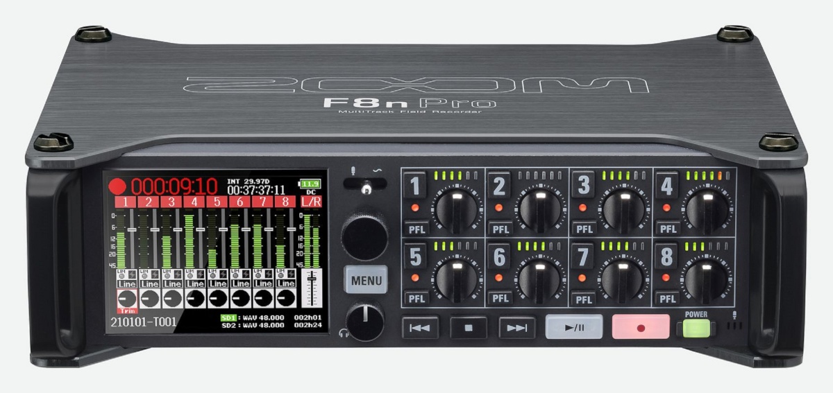 Zoom helisalvesti F8n-Pro MultiTrack Field Recorder for Tonaufnahmen