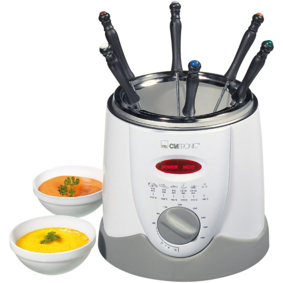 Clatronic fritüür FFR 2916 Fryer with Fondue Function, valge