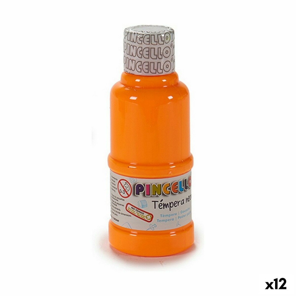 Pincello tempera Neon oranž 120ml 12tk