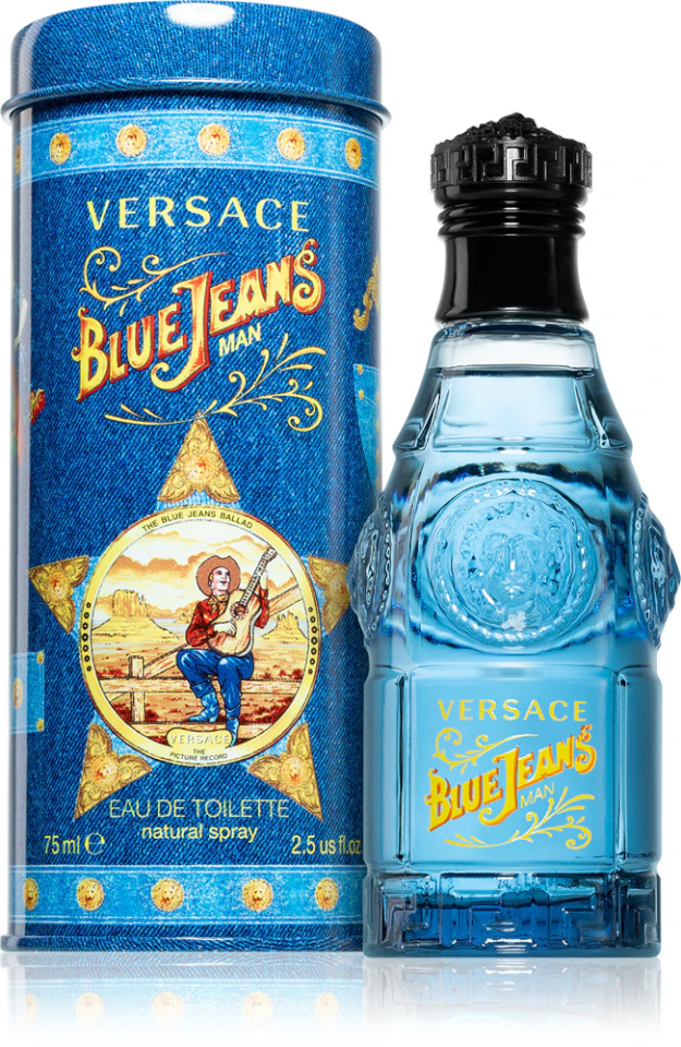 Versace tualettvesi Blue Jeans EDT Man 75ml, meestele