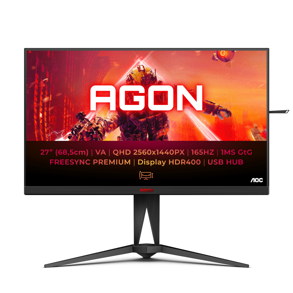 AOC monitor AG275QXN/EU, 27", QHD, LED, must