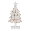 BGB Christmas Jõulupuu valge Paulownia puit 31 x 25 x 60 cm