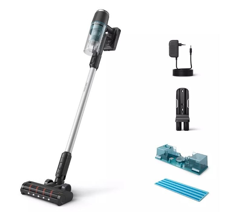 Philips varstolmuimeja XC3131/0 Aqua 3000 Cordless Vacuum Cleaner, must/hõbedane