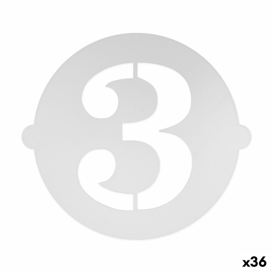 Algon Tordi šabloon 25cm Numbrid 3 (36tk)