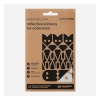 Bookman Helkurkleepsud Reflective Fabric Stickers, Adventure Silver