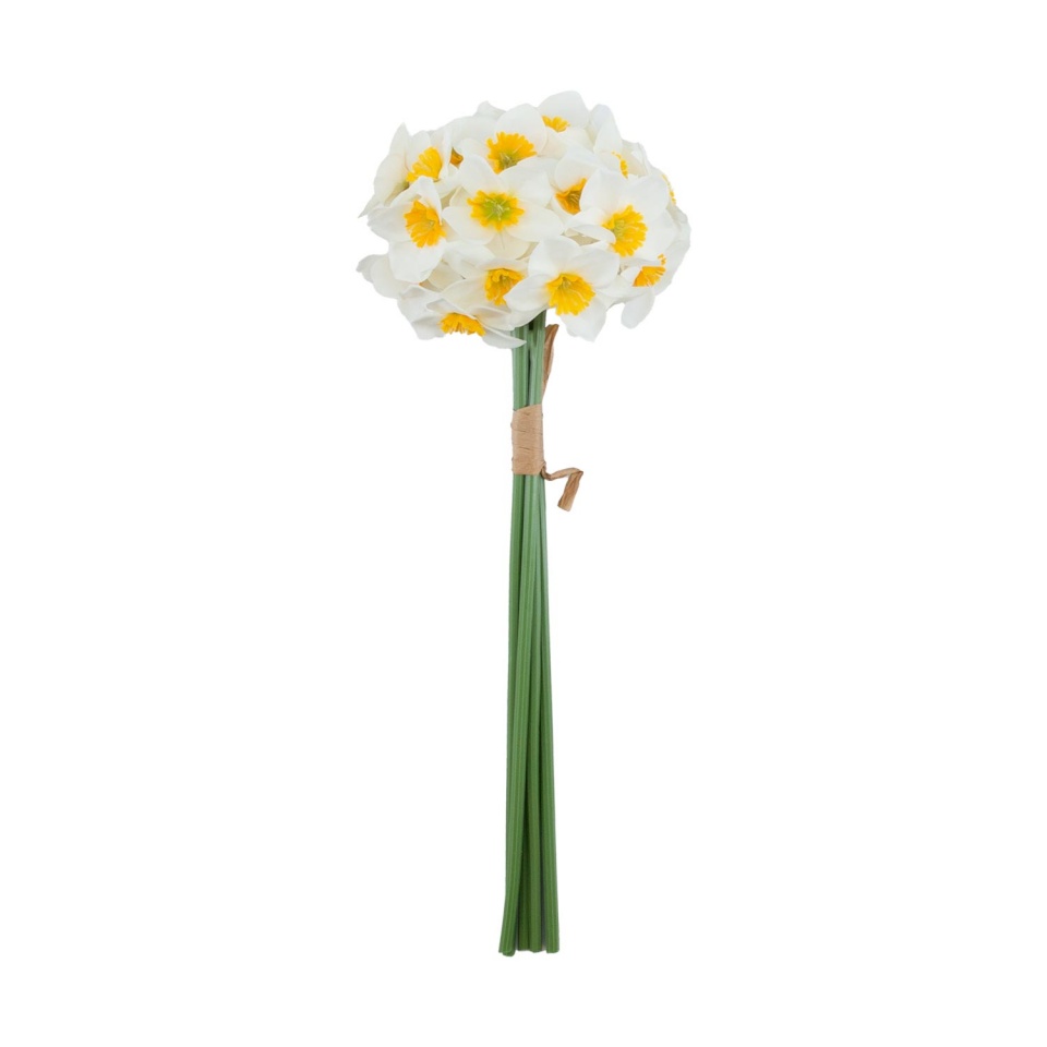 H4Y kunstlill FLOWERLY, 40cm, 6tk, valge