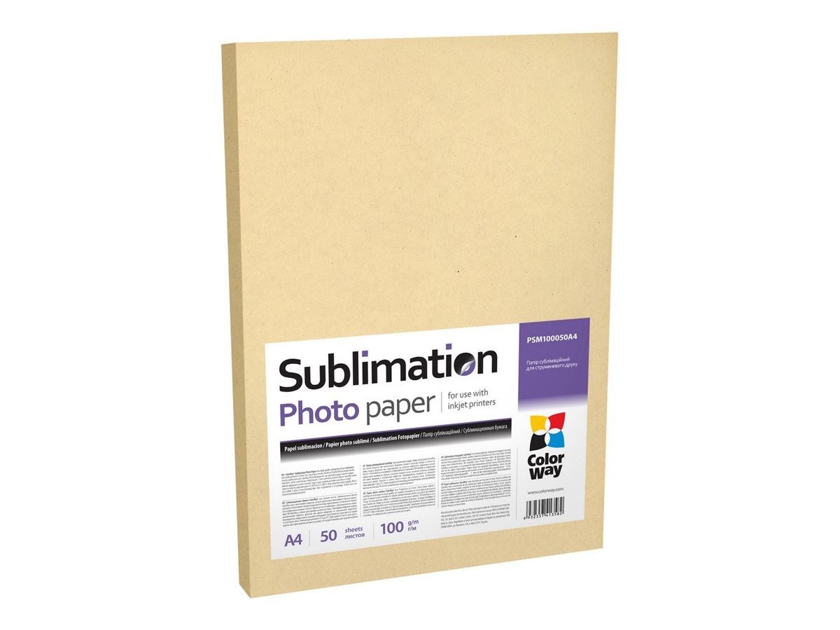 ColorWay fotopaber PSM100050A4 Photo Paper sublimation 50 pcs. 100 g/m² A4 A4