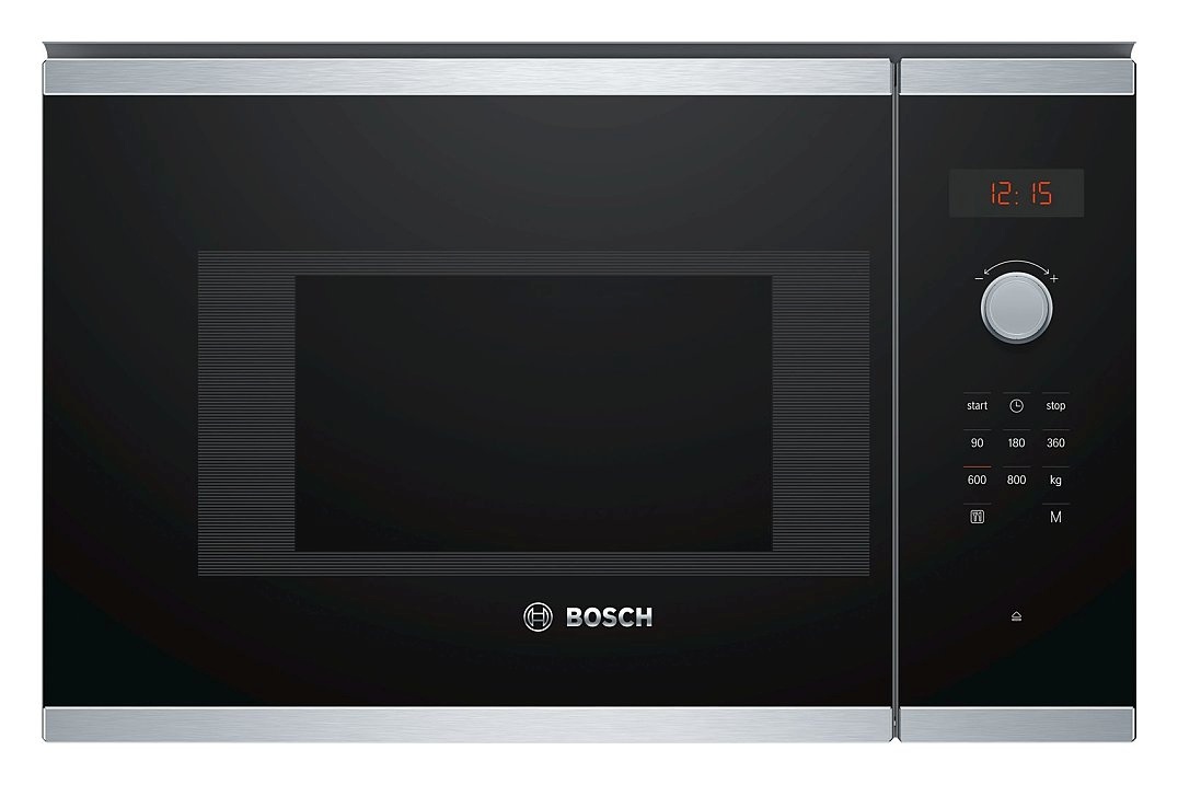 Bosch integreeritav mikrolaineahi BFL523MS0 Serie 4 Built-In Microwave Oven, 800W, must/roostevaba teras