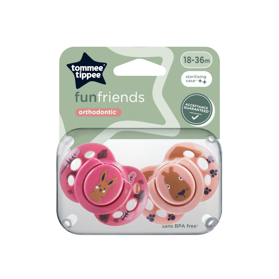 Tommee Tippee lutt silikoon FUN 18-36 kuud, 2 tk., 43340399