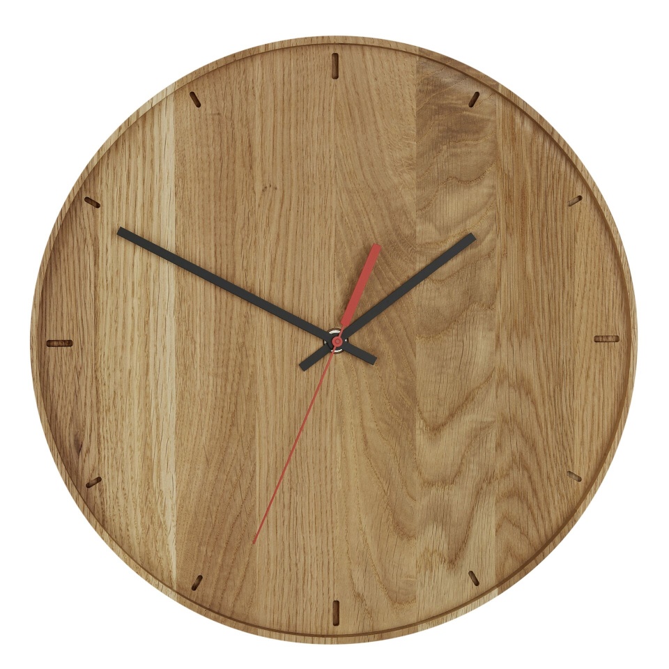 TFA seinakell 60.3070.01 Wall Clock Solid Oak, pruun